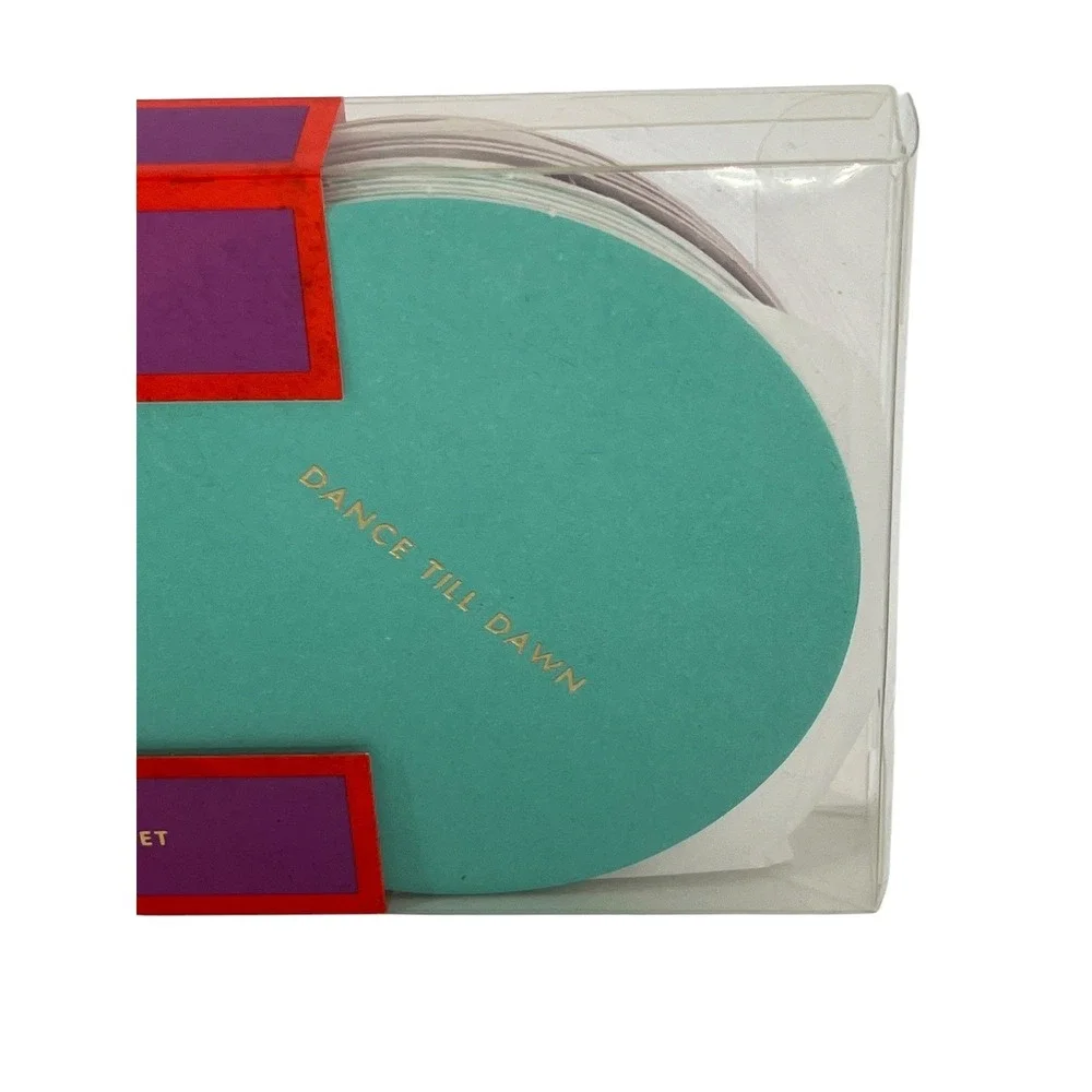 Kate Spade Coaster Set OS Multi Small Talk Soiree 24pc Paper Party Barware Decor